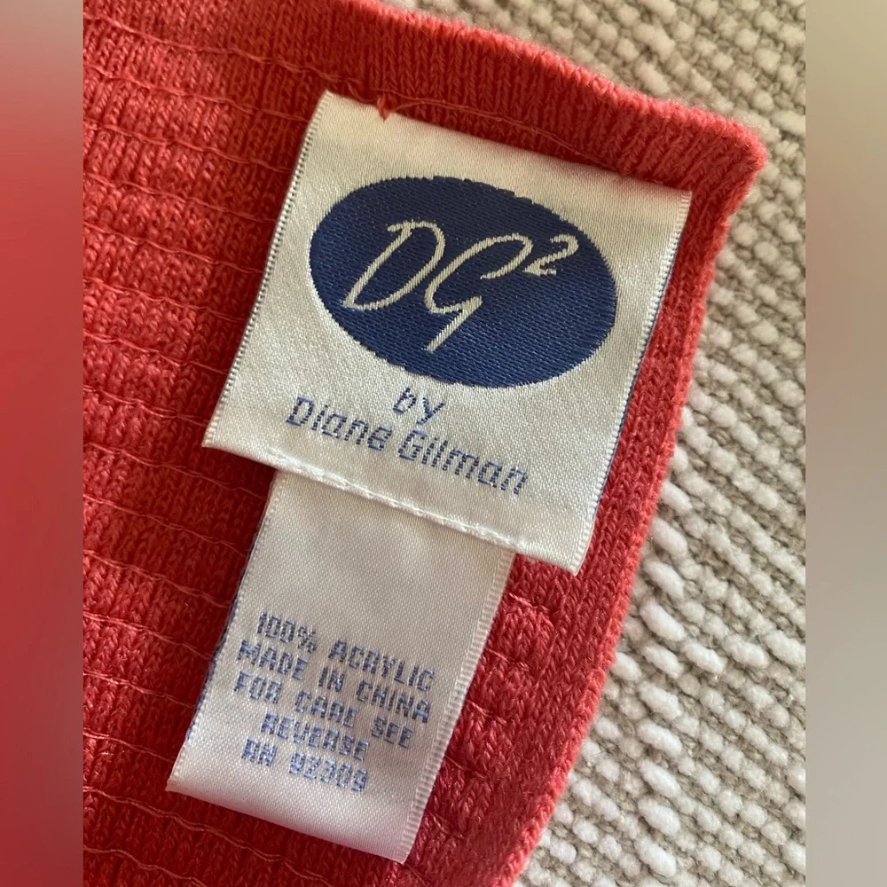 DG 2 by Diane Gilman Coral Knit Wrap with Sequins
